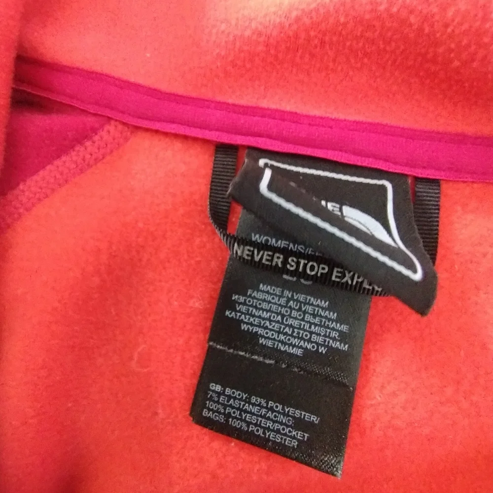 The North Face Womens Size LARGE Khumbu 2‎ Sporty Athletic Workout Fleece Jacket